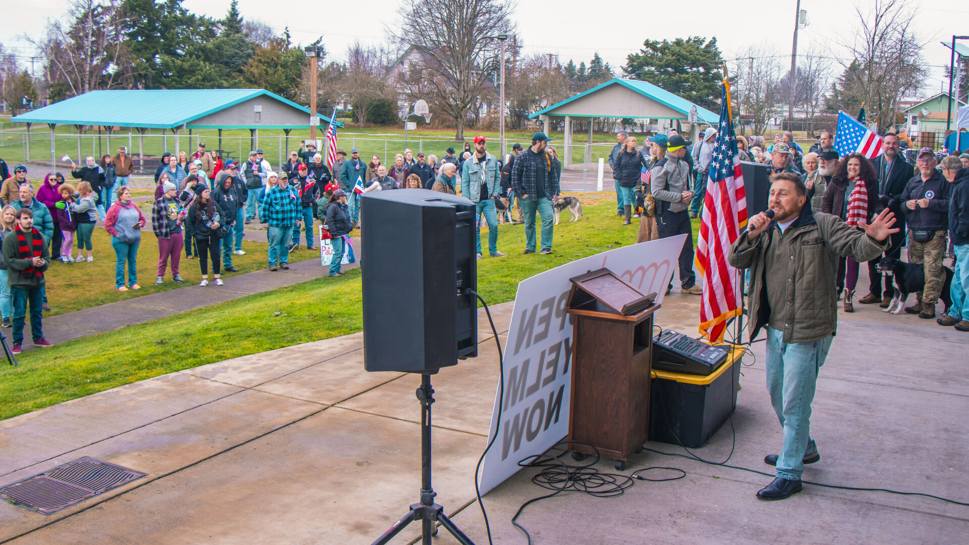 Open Yelm Now Rally